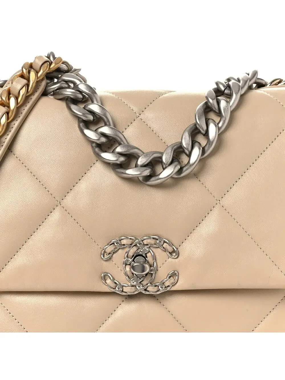 Lambskin Quilted Large Chanel 19 Flap #311319C40B